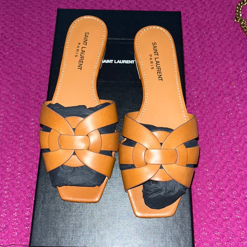 Brand new Saint Laurent slides